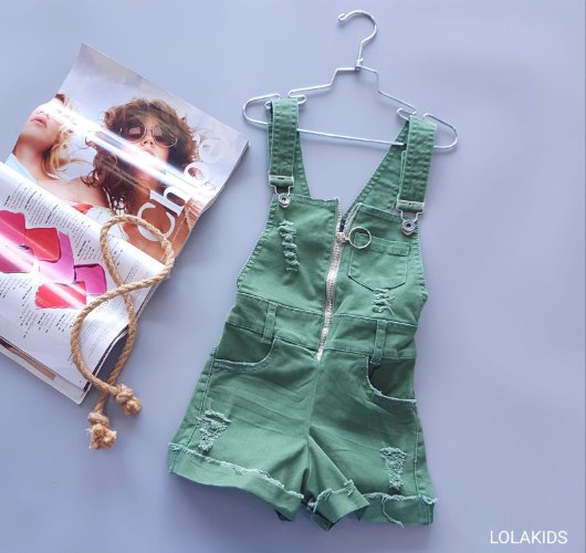 אוברול גינס רוכסן דגם 8410/2