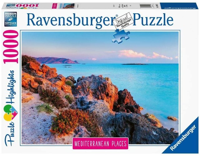 פאזל 1000 חלקים Mediterranean Places   - ravensburger puzzle