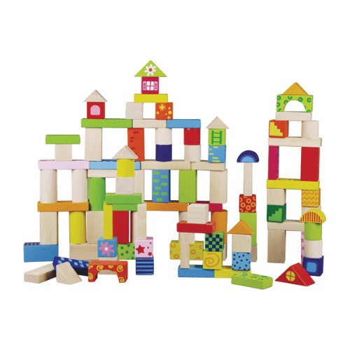 דלי לבני בניה צבעוני 100 יחידות