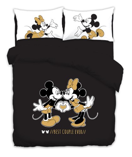 סט מצעים למיטת קווין 180/200 מיקי ומיני מאוס - 6996