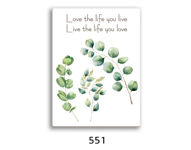 תמונת השראה עלים לאהוב את החיים דגם 551