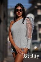 כתף אחת שרוול מיוחד