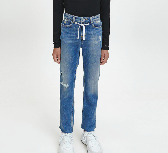 ג׳ינס עם שרוך בנות - Calvin Klein - מידות 4 עד 16 שנים