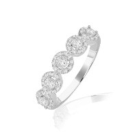 טבעת זהב 14 קראט 0.30 קראט יהלומים 815533 - מחיר מבצע! 