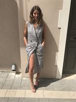 שמלת דיאן משובץ