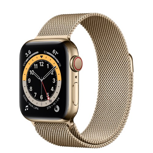 שעון Apple Watch Series 6 44 Gold Stainless Steel Case with Milanese Loop