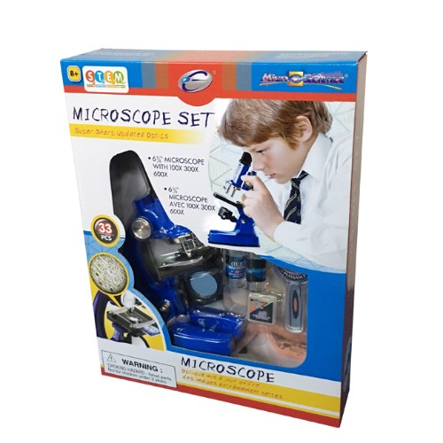 סט מיקרוסקופ 33 חלקים לחוקר הצעיר