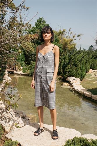 שמלת ג'ולי משבצות