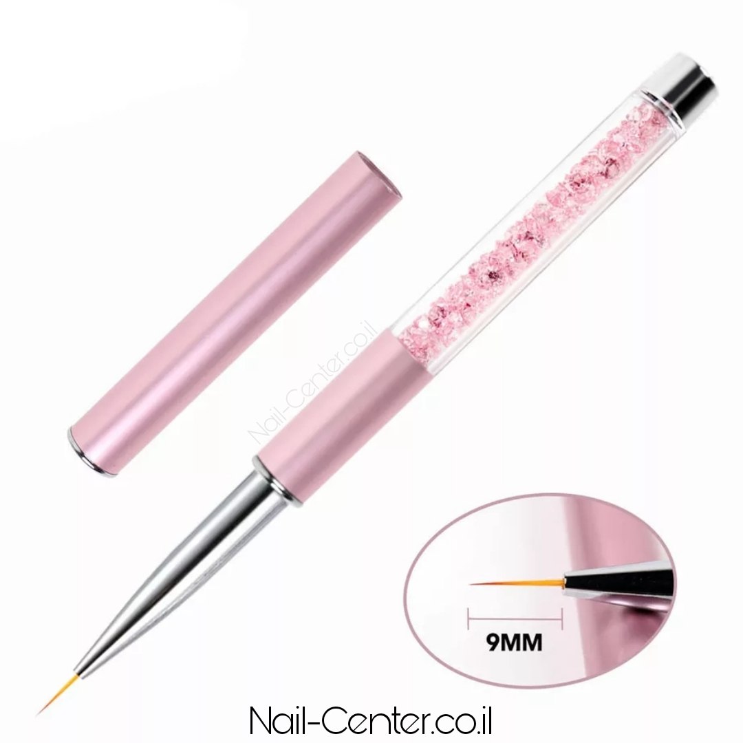 מכחול פסים אפס בינוני 9 מ"מ ורוד