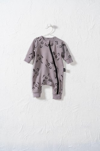 אוברול רוכסן MOINOI הדפס אפור