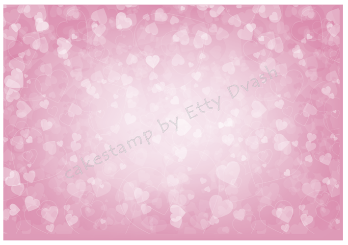 שקף אהבה לבבות ורודים