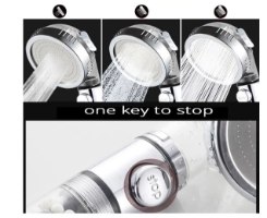 ראש מקלחת מעוצב - 3 מצבי לחץ