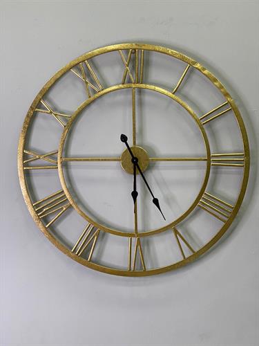 שעון רומי זהב מוברש