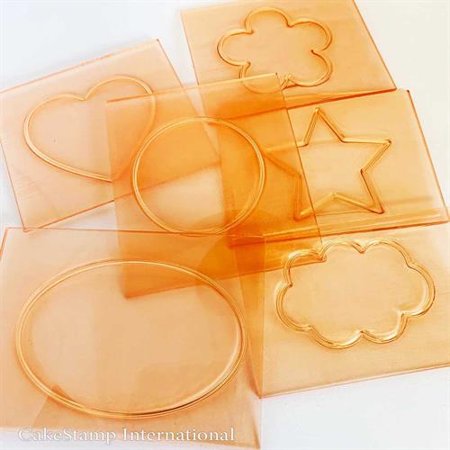 סט 6 תבניות לעבודה עם איזומלט | צורות לסוכריית איזומלט | סט תבניות סוכריה לקישוט עוגה | חדש מאתי דבש