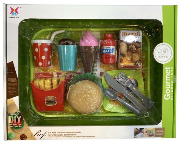 סט המבורגר ותוספות