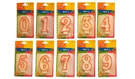 נרות מספרים