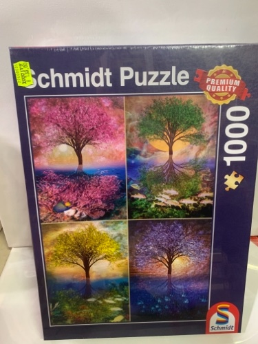 פאזל עצים קסומים של שפת האגם 1000חלקים