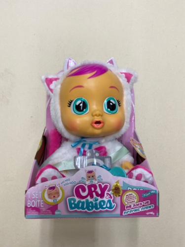 קריי בייבייז - בובת תינוק בוכה עם דמעות