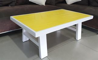 שולחן סלוני עץ מלא דגם זויות