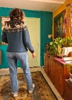 סוודר סקנדינבי בכחול של רוגע L/XL