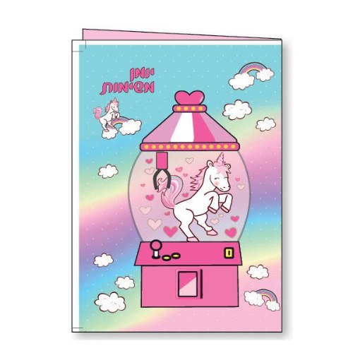 LOOPY יומן משימות A5 חד קרן קשת בענן/מכונת מזל מחברת 40 דף