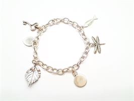 B-11 צמיד צ'ארמים תלוים מכסף