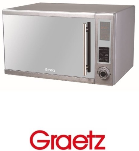 מיקרוגל דיגיטלי נירוסטה+ גריל 30 ליטר גרץ Greatz MW1033