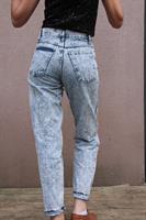 MOM'S ג'ינס גזרה גבוהה אסיד ווש מידה M