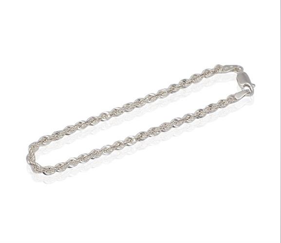 צמיד חבל דק מזהב 14 קראט  לאישה