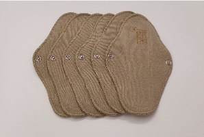 6 תחבושות מכותנה אורגנית עם פול לדימום קל עד בינוני 19 ס"מ