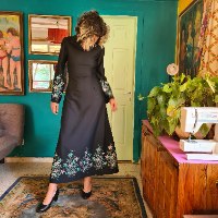 שמלת מקסי מלכותית מידה M