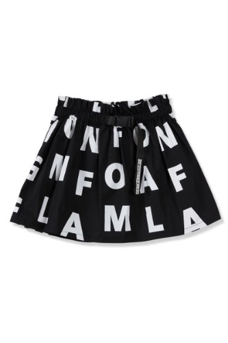 חצאית DYLAN שחור אותיות