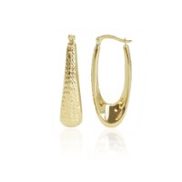 עגילי חישוק זהב א סימטרים