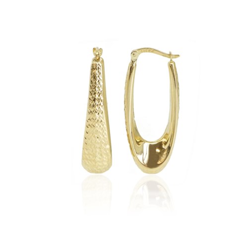 עגילי חישוק זהב א סימטרים