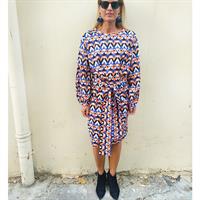 שמלת נרי מודפסת