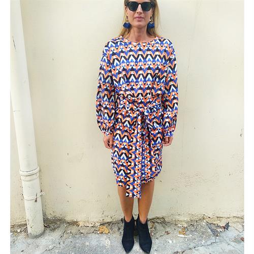 שמלת נרי מודפסת