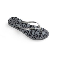 כפכפי הוויאנס נשים סלים אנימל אפור סילבר