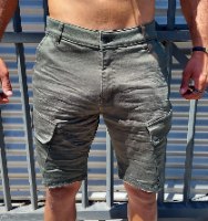 גברים | T-AKASHI SHORT JEANS OLIVE