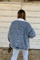 ג'קט ג'ינס צמר מטאו