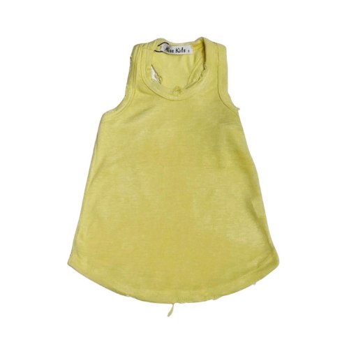 גופיה סלב גזורה צהוב 2-18