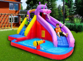 מתקן קפיצה מתנפח  רטוב עם מים חיית מים - W4532 מבית Jumpy Jump העולמית-קפיץ קפוץ