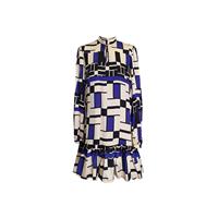 שמלת פלואו משי מודפס