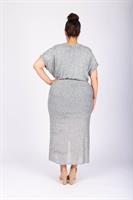 שמלת לורנה פייטים כסף