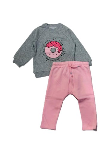 חליפת גן MINENE הדפס סופגניה אפור