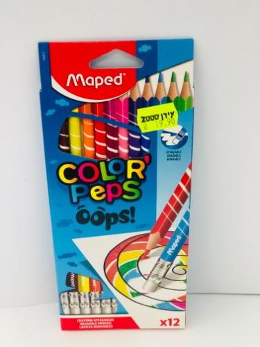 Color peps  צבעי עפרון מחיקים