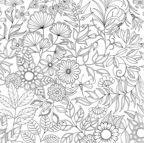 ציפית לכרית לצביעה 45/45 סמ - מנדלת פרחים