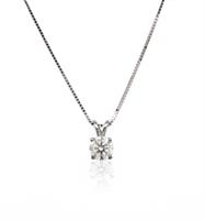 תליון יהלום 0.30 קראט