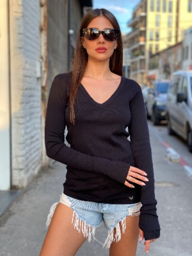 V בייסיק פיין ריבס כפפה