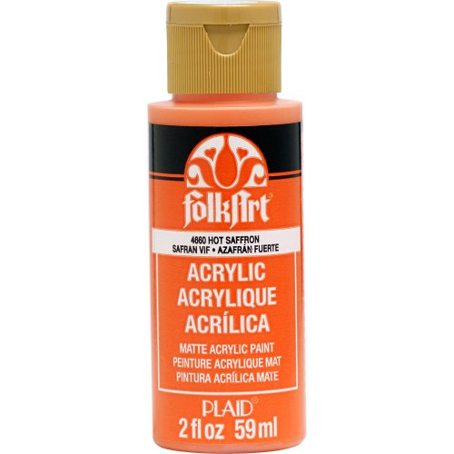 צבע אקריליק פולקארט 59 מ"ל HOT SAFFRON 4660