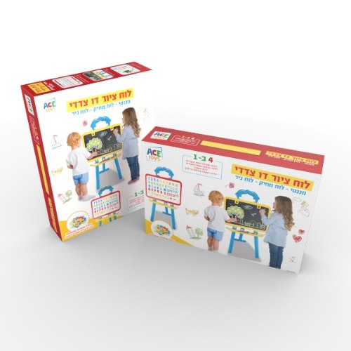 לוח דו צדדי 4 ב-1